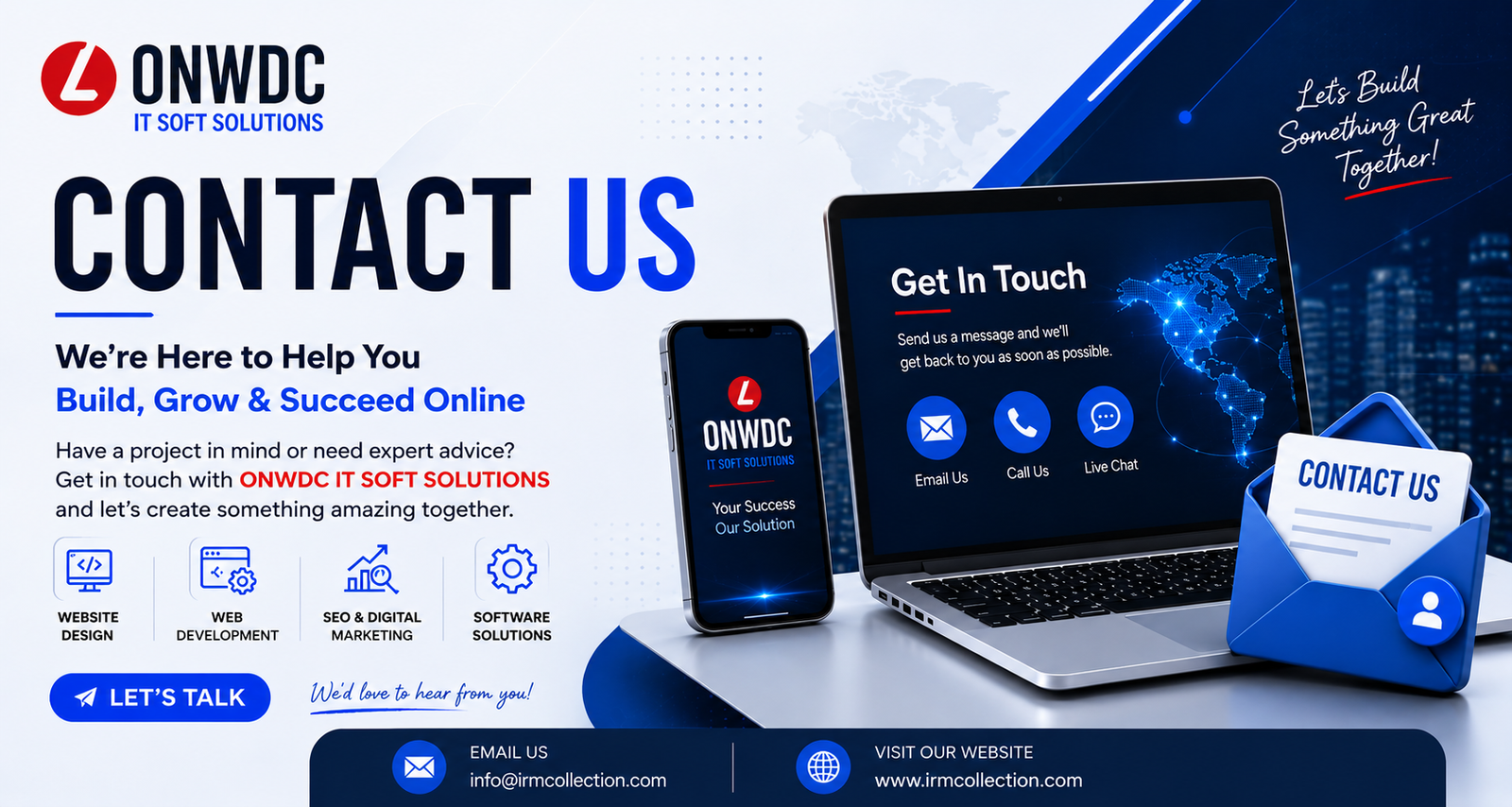 Contact Us | ONWDC IT SOFT SOLUTIONS