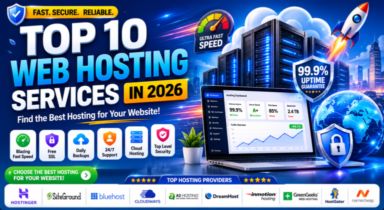 Top 10 Web Hosting Services in 2026 – Best Hosting Providers Compared